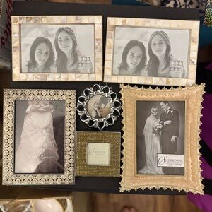 Picture frames (bundle of 6) perfect for wedding photos NEW stand alone 4x6